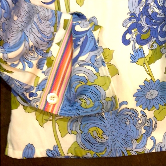 TALBOTS button down floral blouse - Picture 4 of 7